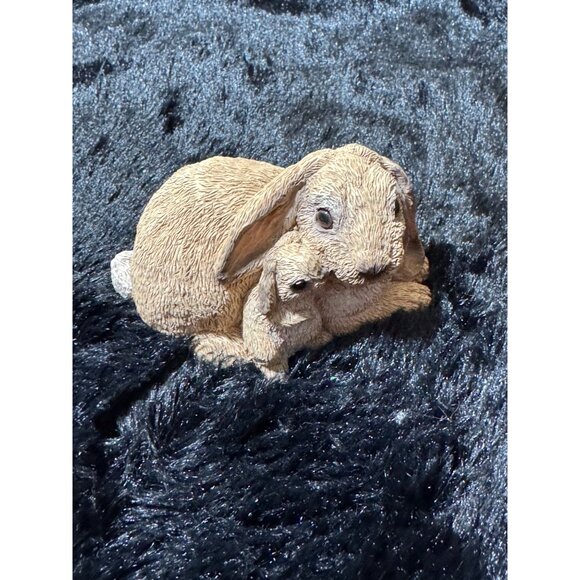 Vintage Stone Critters SC-523 Ear Bunny Figurine Beige Rabbit 1993 - Picture 2 of 7
